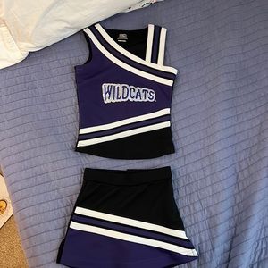 Kansas State University youth girls cheerleading outfit. Size YXS (5/6)